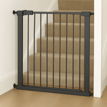 FYLO Baby Safety Stair Gate Pressure Fit 75-114cm Extra Wide - Grey-4