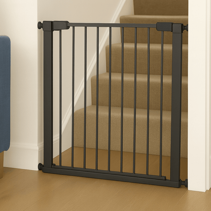 FYLO Baby Safety Stair Gate Pressure Fit 75-114cm Extra Wide - Grey-0