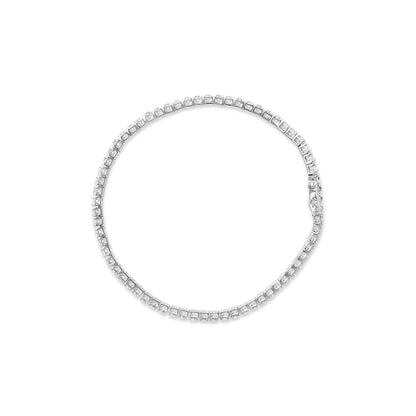 14K White Gold Classic Lab-Grown Diamond Tennis Bracelet (F-G Color, VS2-SI1 Clarity) - 7" Inches-4