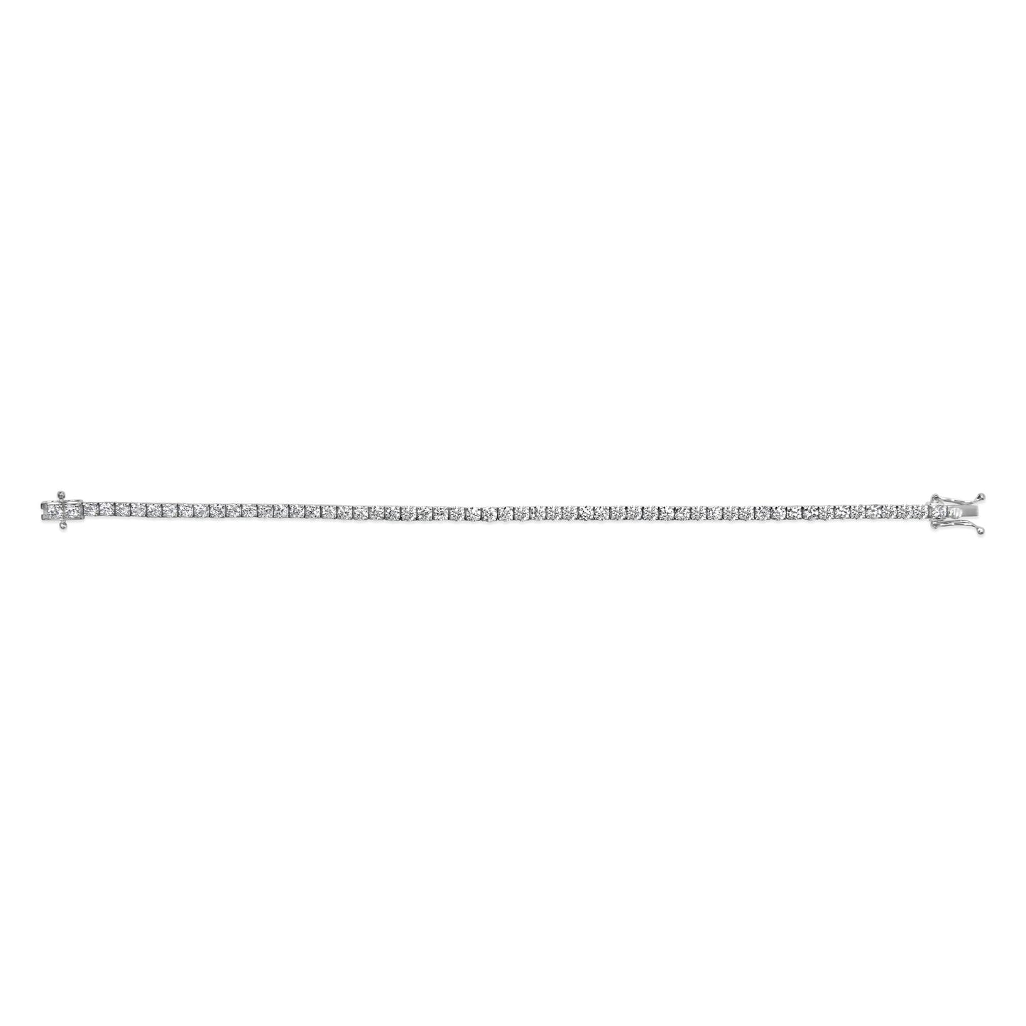 14K Gold 5.0 Cttw Lab Grown Diamond Tennis Bracelet (F-G Color, VS1-VS2 Clarity) - 7.25" Inches-4