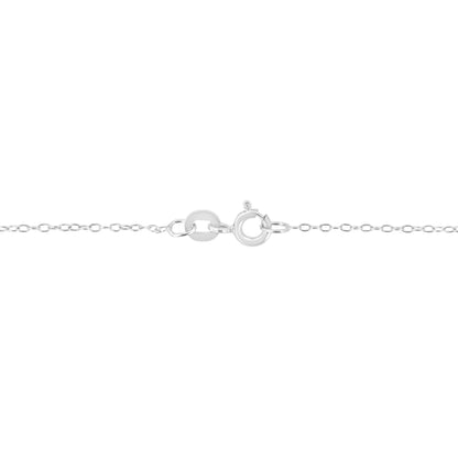 10K White Gold 1/5 Carat Round Brilliant-Cut Diamond Modern Bezel-Set Solitaire 16"-18" Pendant Necklace (H-I Color, SI2-I1 Clarity)-2
