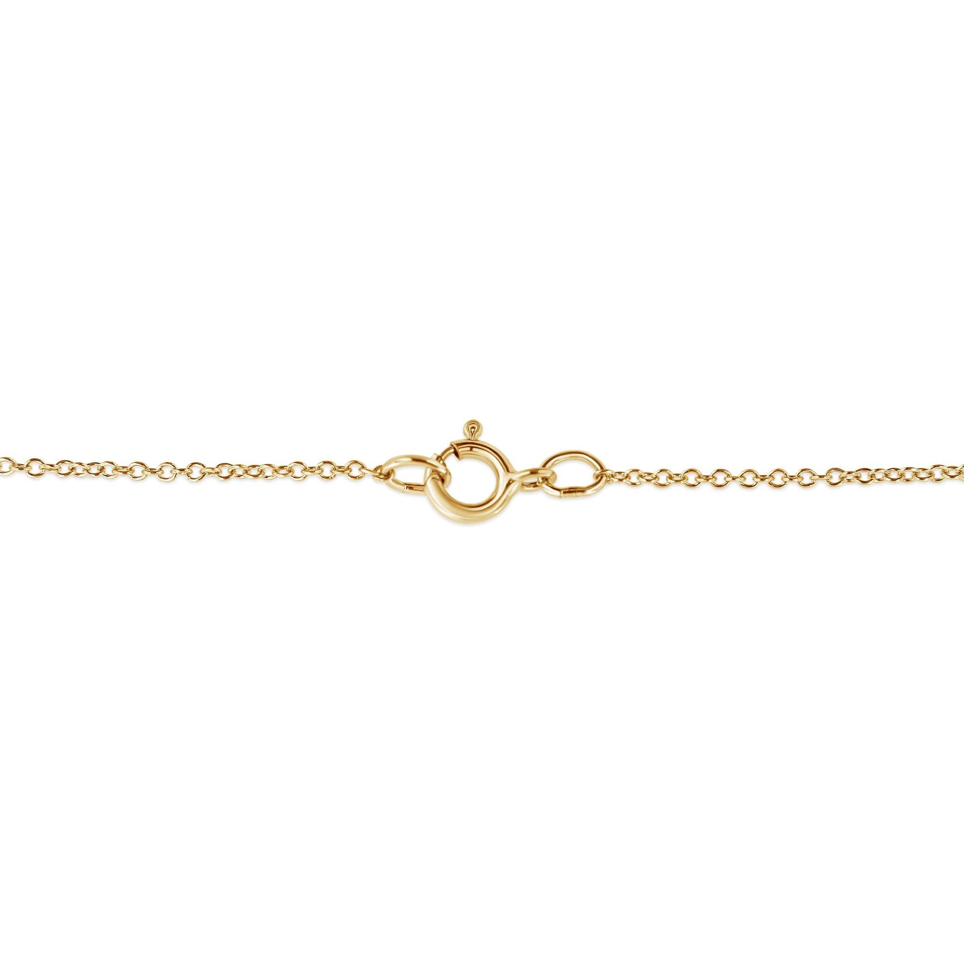 10K Yellow Gold Flashed .925 Sterling Silver 1/4 Cttw Champagne Diamond Cross Pendant Necklace (K-L Color, I1-I2 Clarity) - 18"-2