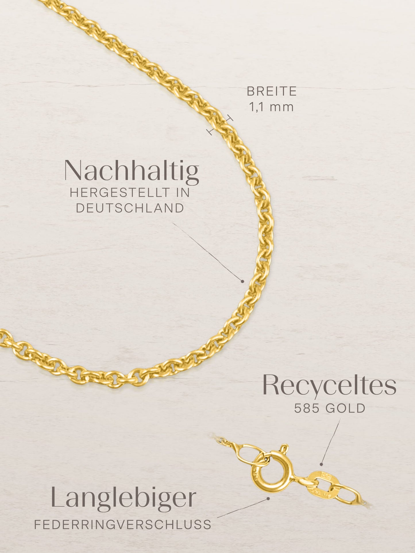 Ankerkette DELICATE Zart 14k Echtgold-1