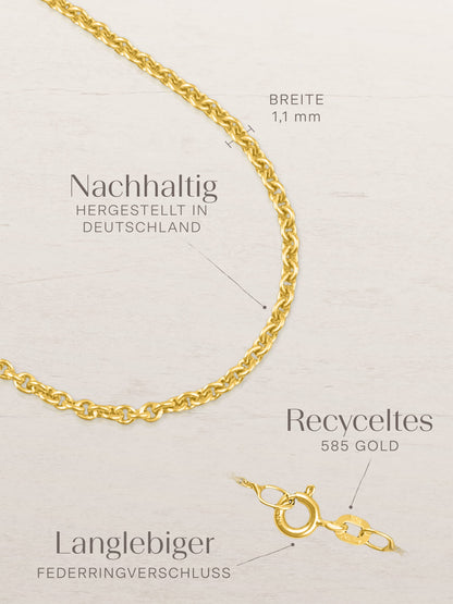 Ankerkette DELICATE Zart 14k Echtgold-1