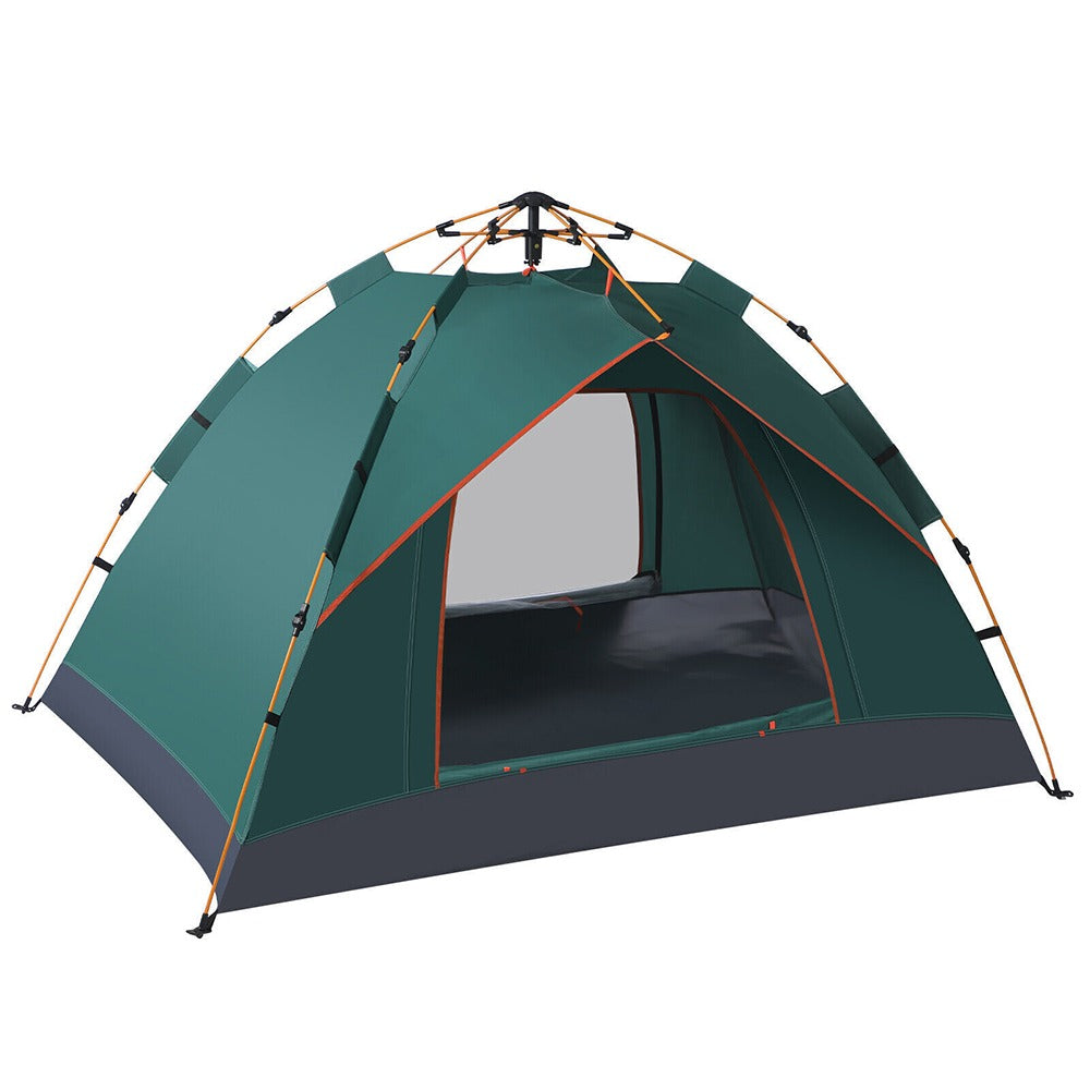 Cort pentru 3 persoane 2x2x1,35m, verde-0