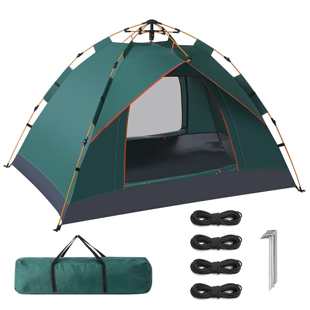 Cort pentru 3 persoane 2x2x1,35m, verde-2