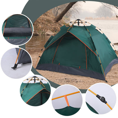 Cort pentru 3 persoane 2x2x1,35m, verde-1