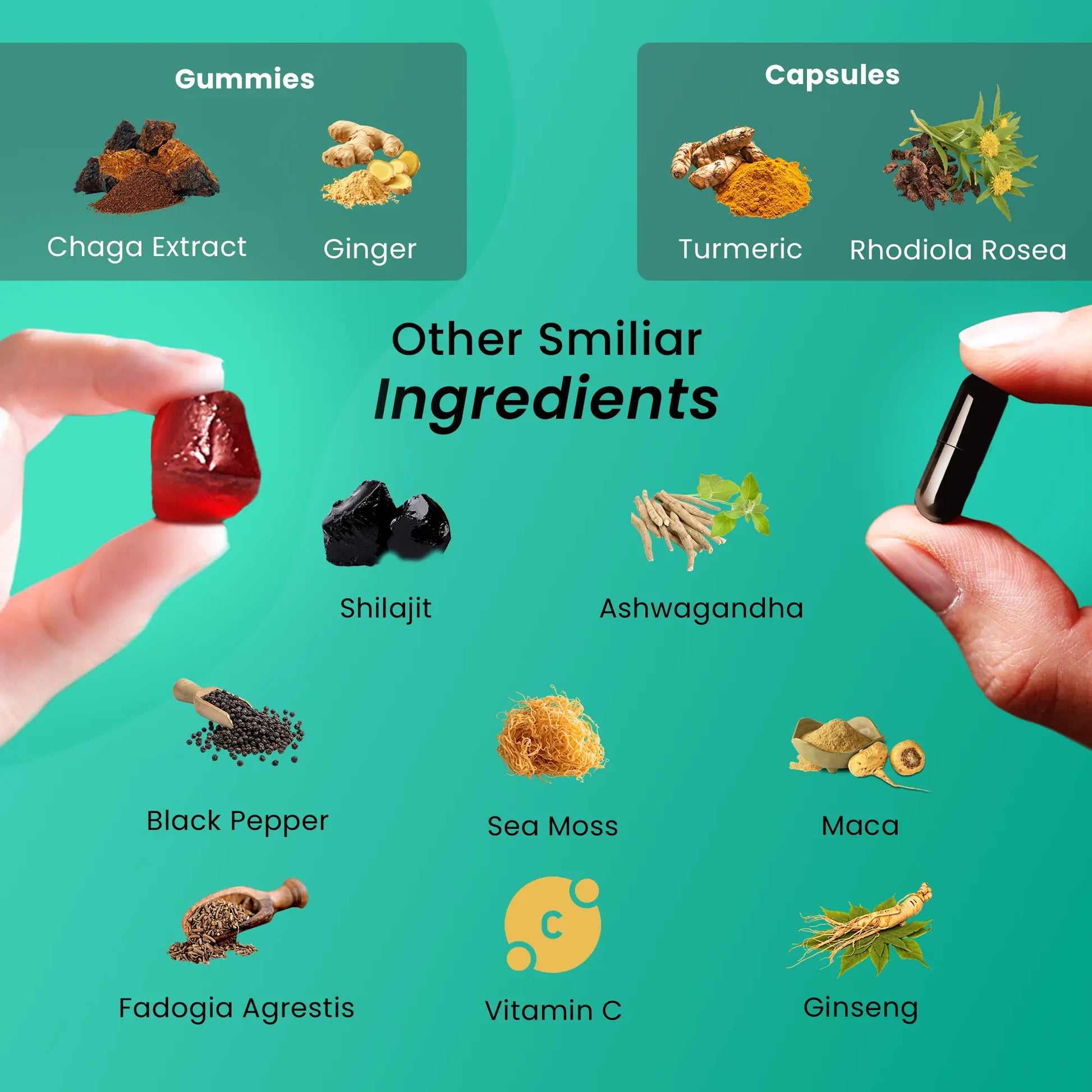 BeepWell Shilajit Capsules 16,000MG – High Strength Daily Blend with Ashwagandha, Sea Moss, Maca & Fulvic Acid – 60 Vegan Capsules for Vitality & Balance-1