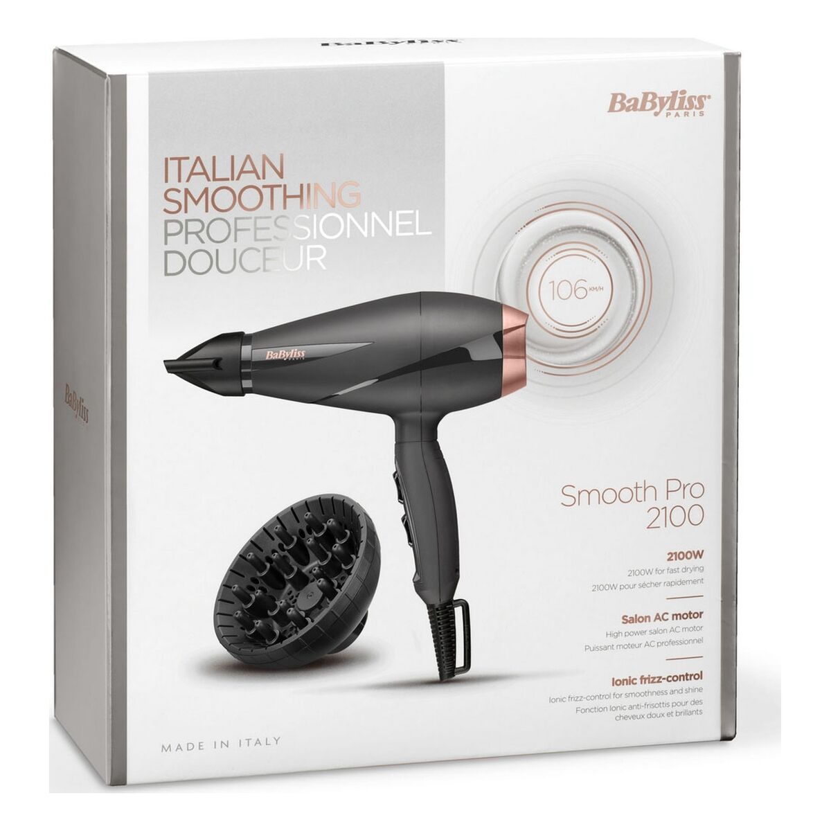 Hairdryer Babyliss 6709DE 2100 W Black Dark grey-7