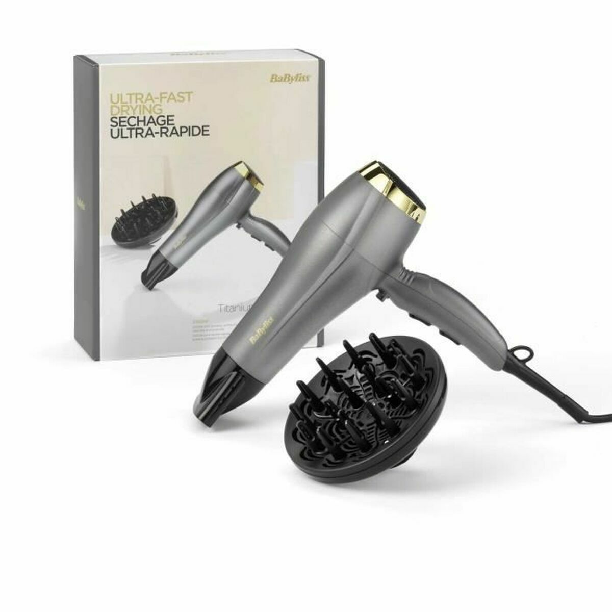 Hairdryer Babyliss 5513TE Golden 2300 W-8