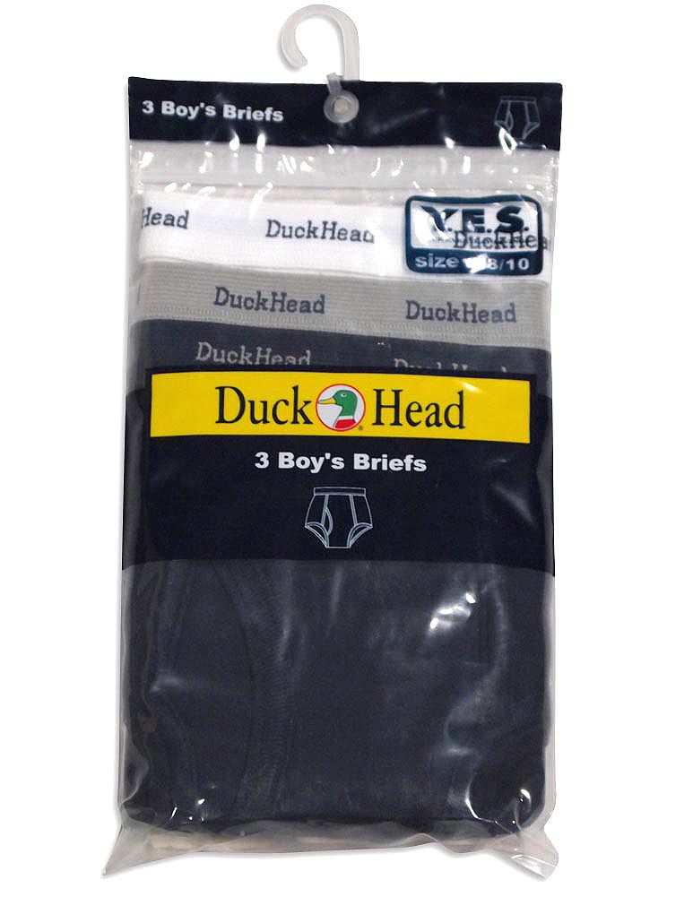 Boys Duck Head 3 Pack Cotton Briefs Multi Color Underwear-1