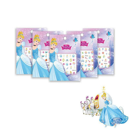 Kids Nail Stickers Frozen Minnie Pony Peppa Princess Nail Art Girls Kids Barbie-4