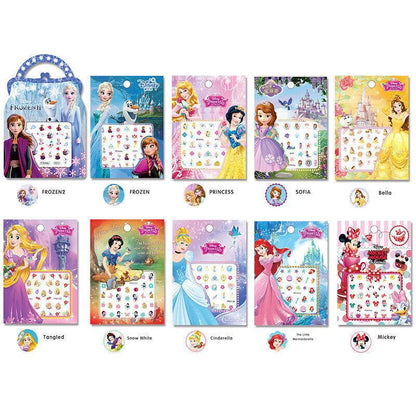 Kids Nail Stickers Frozen Minnie Pony Peppa Princess Nail Art Girls Kids Barbie-1