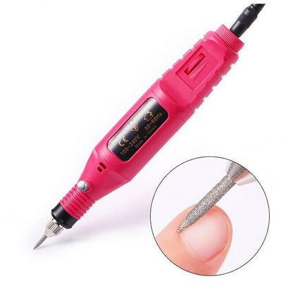 Electric Nail Drill Bits 12File Tool Set Machine Acrylic Art Manicure Pen Shaper-3