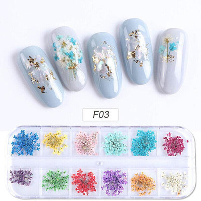 12 Colours Foil Confetti Flakes Thin Sheets Nail Art Mixed Glitter Decoration-2