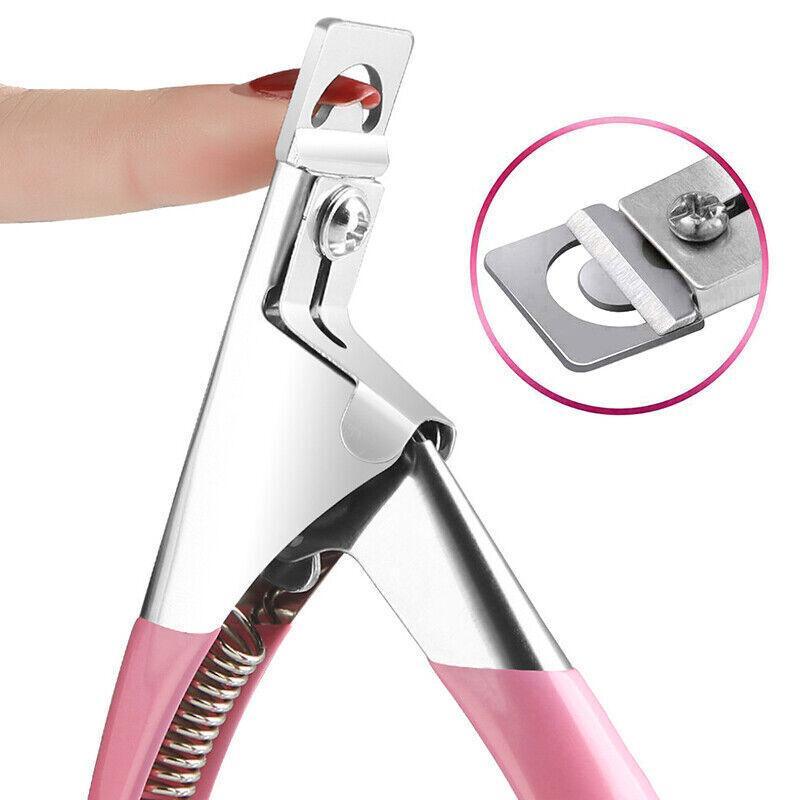 Acrylic Nail Tip Cutter False Nail Clipper U Shape Manicure Art Trimmer Tool-2