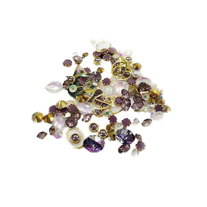 10 Aurora Colorful 3D Nail Art Crystals Heart and Diamond Styles-5