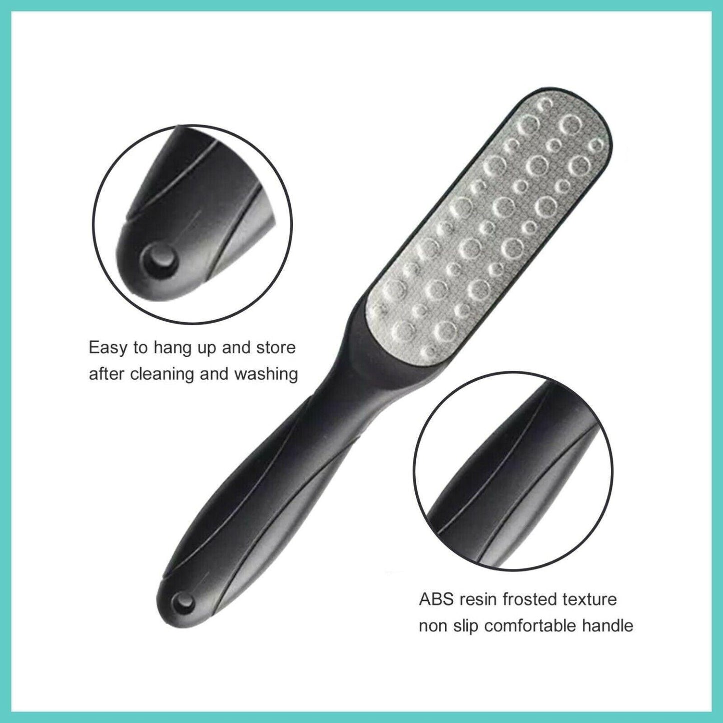 Double Sided Foot File Pedicure Rasp Scrubber Cleaner Dead Skin Callus Remover-3