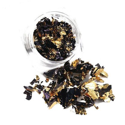 6 Colours Nail Art Sequins Mirror Glitter Powder Foil Flakes Paillette Decor Au-7