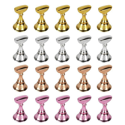 Acrylic Nail Display Stand with Snap On Tips Holders for Practice and Display-1