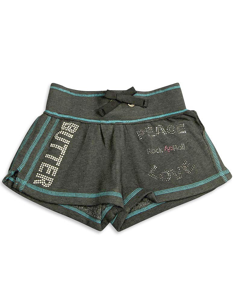 Authentic Butter Super Soft Screen Print and Embellished Logo'd Sweat Shorts-2