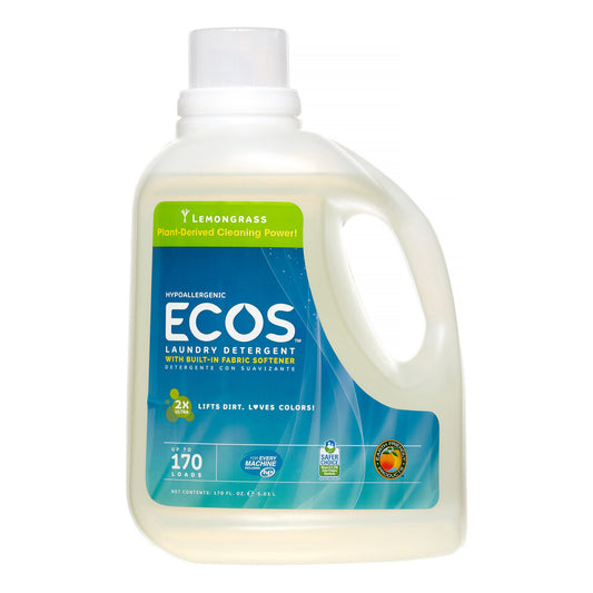 Earth Friendly Ecos Lemongrass Laundry Det (2x170OZ )-0