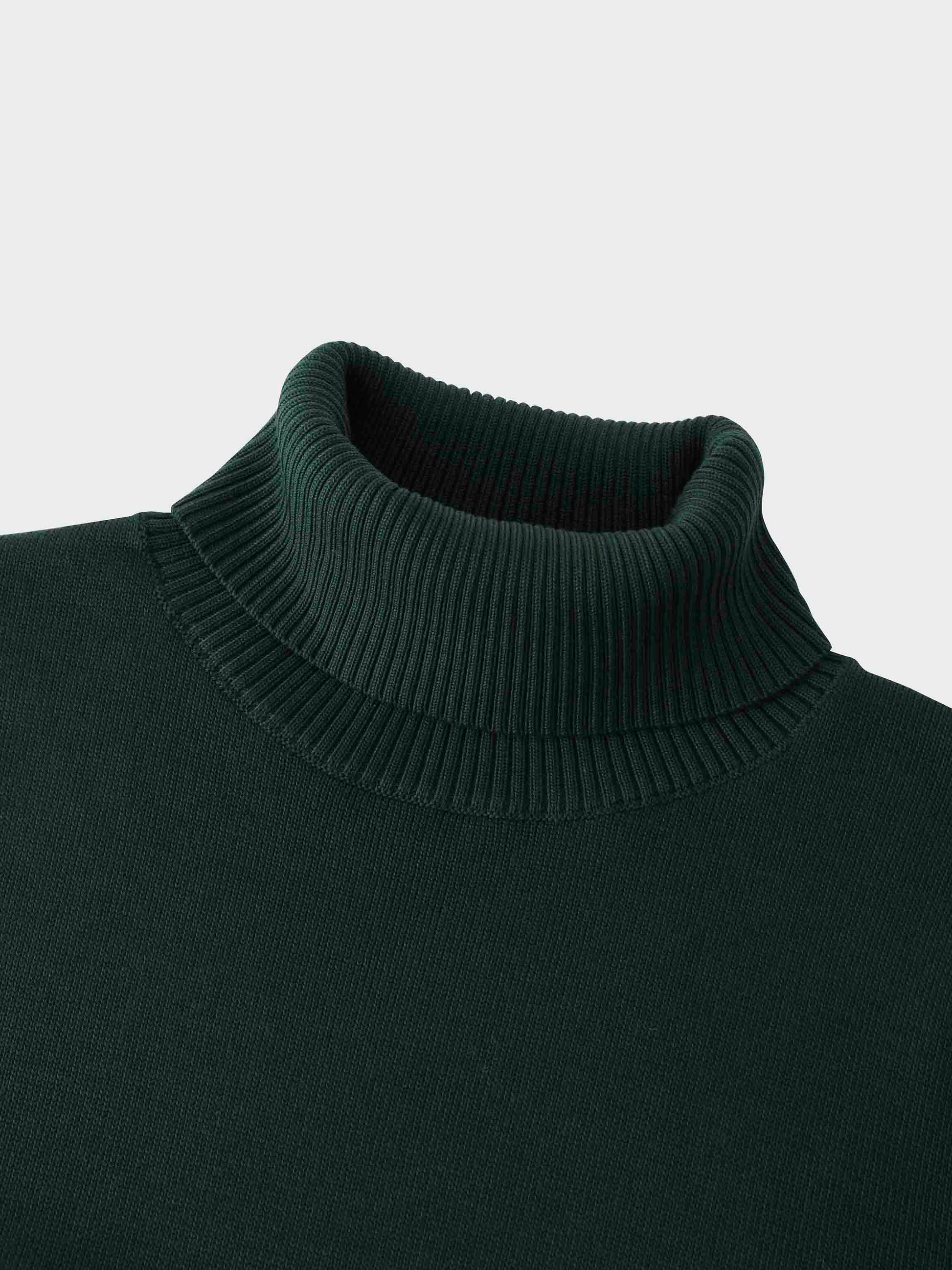 Sequin Trim Sweater-Green-3