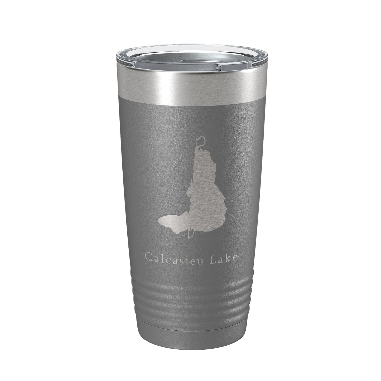 Calcasieu Lake Map Tumbler Travel Mug Insulated Laser Engraved Coffee Cup Louisiana 20 oz-16