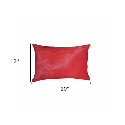 12" X 20" X 5" Firecracker Cowhide  Pillow-4