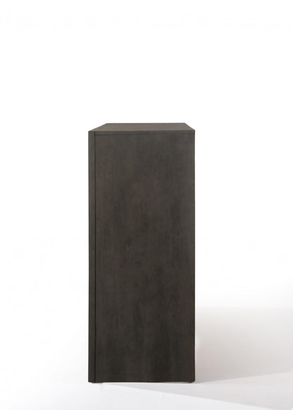 59" Gray Solid Wood Standard Dresser/Chest-1