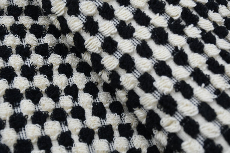 BUBBLE BLACK TERRY TURKISH TOWEL-2