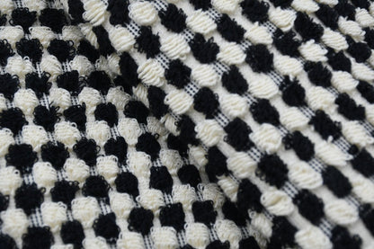 BUBBLE BLACK TERRY TURKISH TOWEL-2