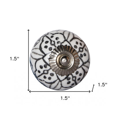 1.5" X 1.5" X 1.5" Black Gray And Silver  Knobs 12 Pack-5