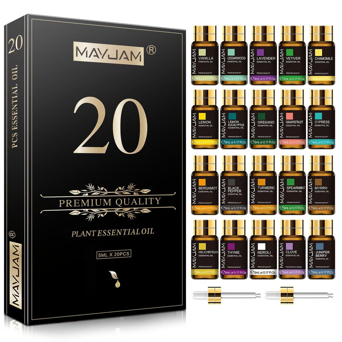 NNETM 20pcs Essential Oils Gift Set Alcohol-Free-0