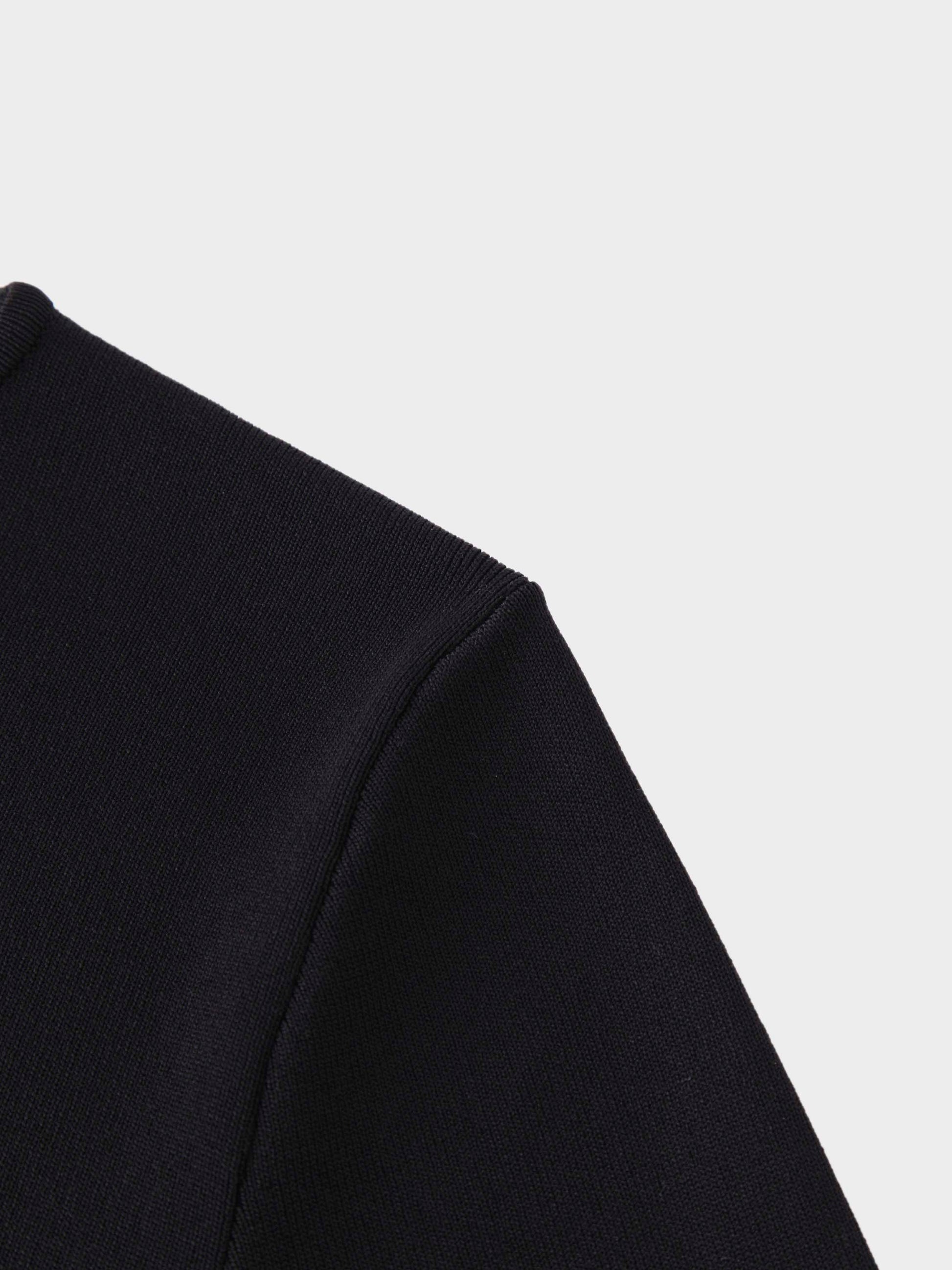 High Cuff Sweater-Black-3