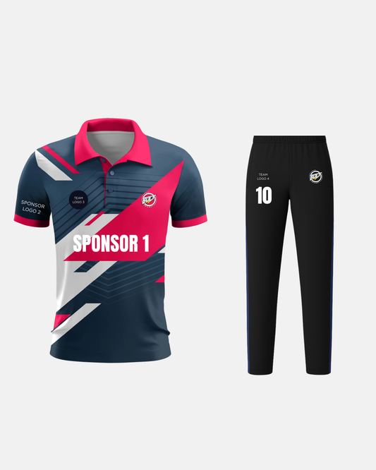 Bolt Custom Team Jersey - Blue/Pink-0