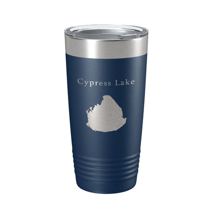 Cypress Lake Map Tumbler Travel Mug Insulated Laser Engraved Coffee Cup Kissimmee Orlando Florida 20 oz-2