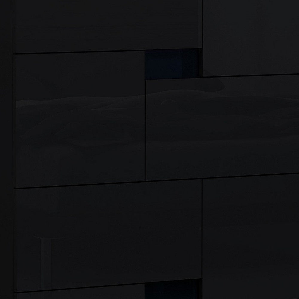 44" Superb Black High Gloss Chest-6