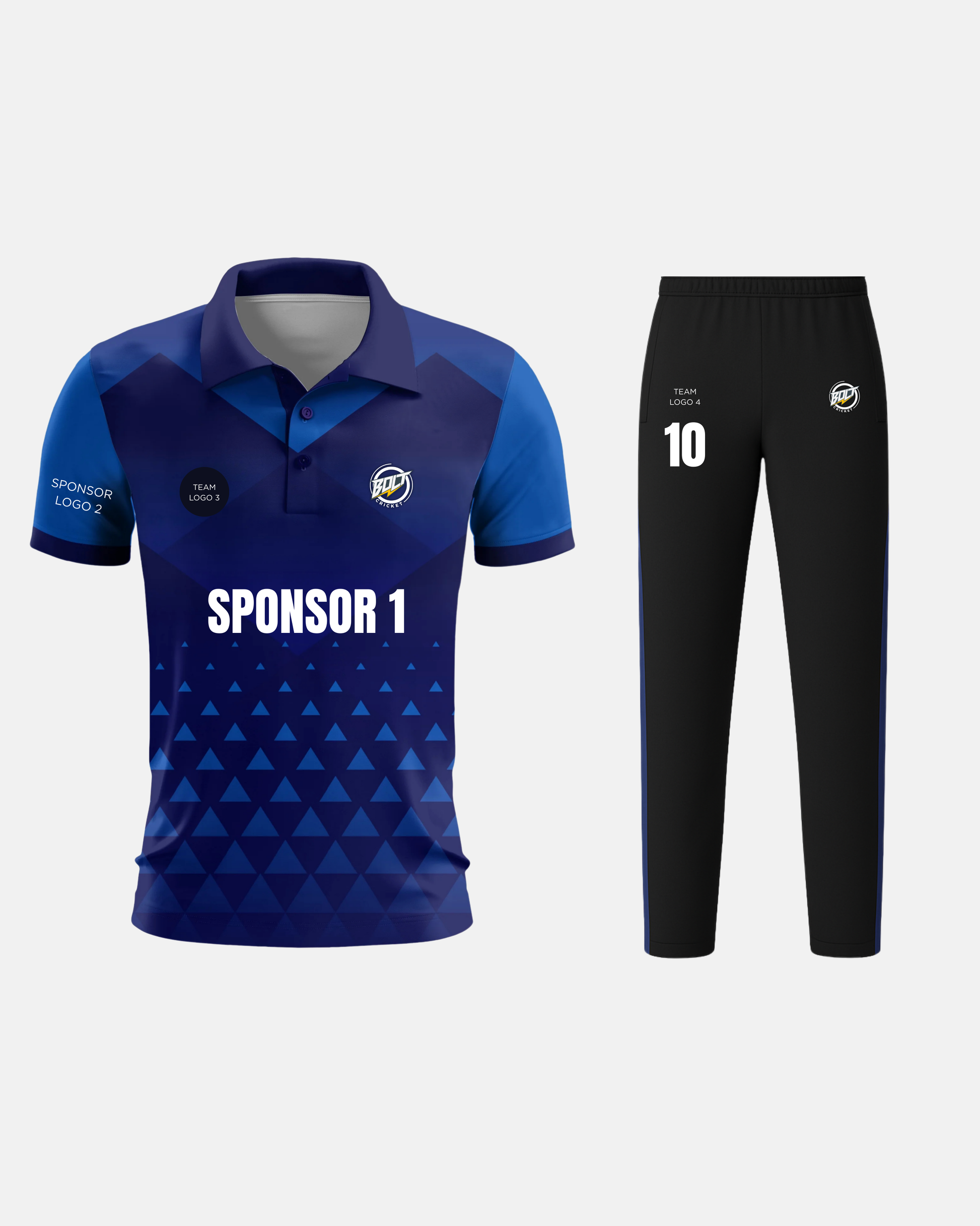 Bolt Custom Team Jersey - Blue-0