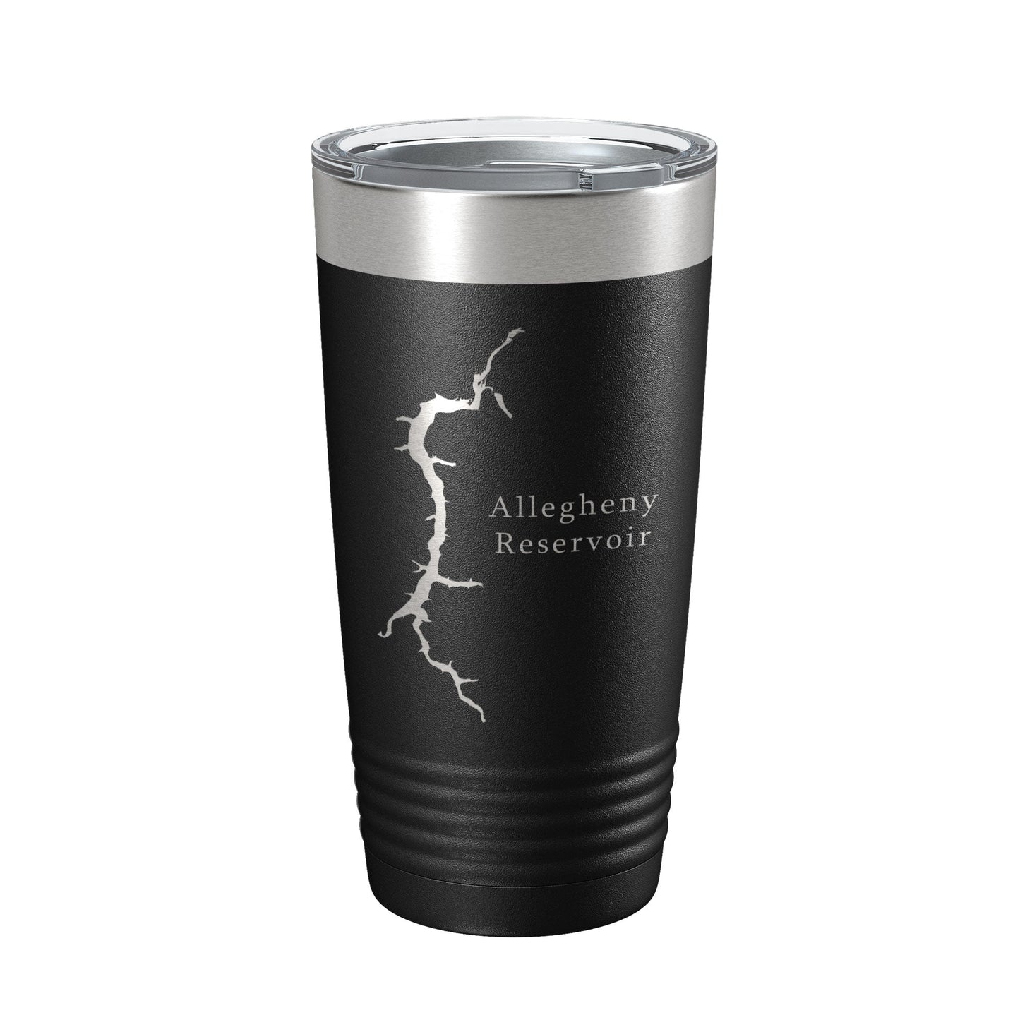 Allegheny Reservoir Tumbler Lake Map Travel Mug Insulated Laser Engraved Coffee Cup Pennsylvania 20 oz-5