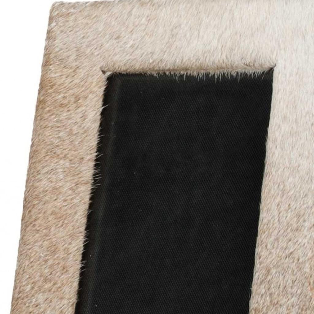 5" x 7" Natural Cowhide Hanging or Tabletop Picture Frame with Mat-3