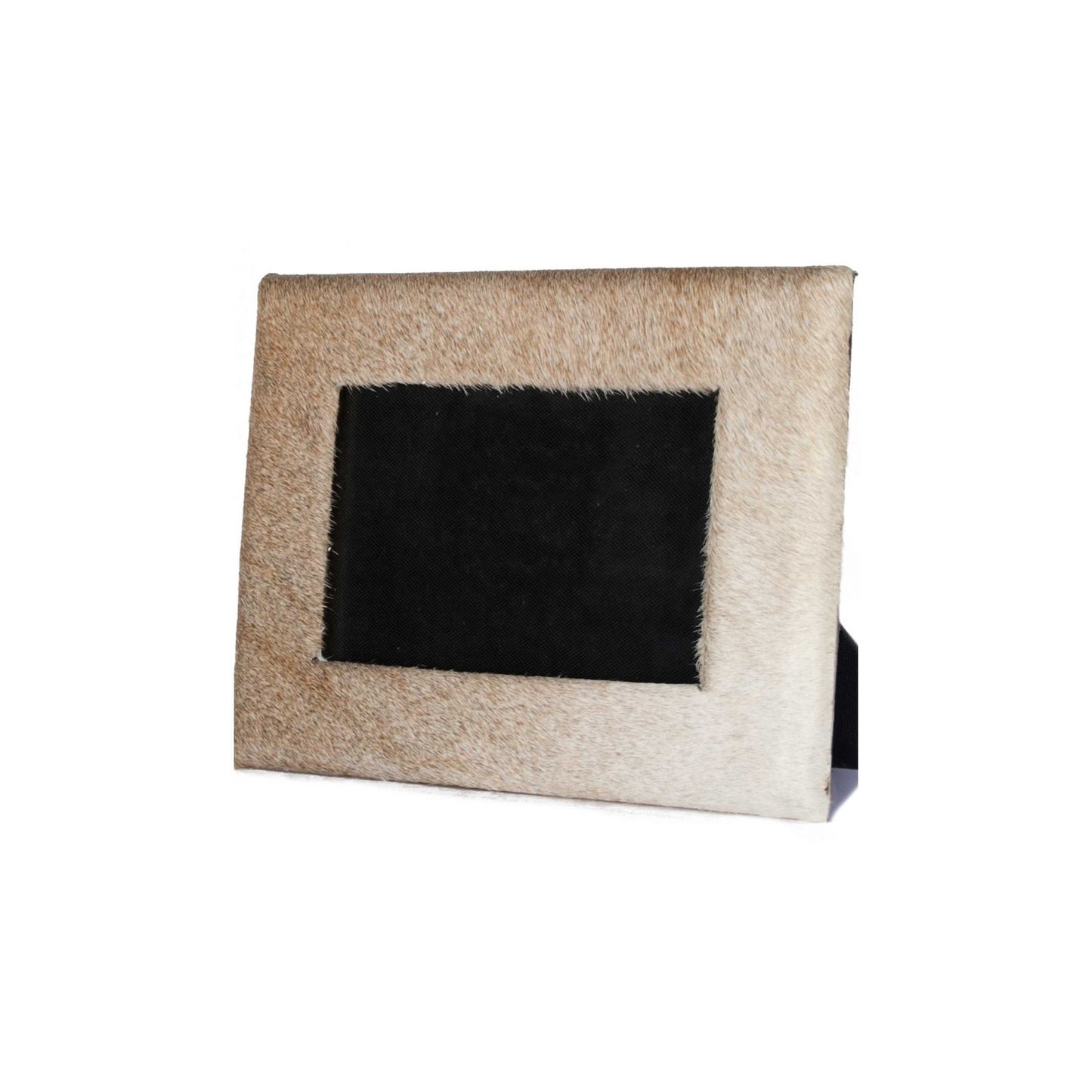 5" x 7" Natural Cowhide Hanging or Tabletop Picture Frame with Mat-2