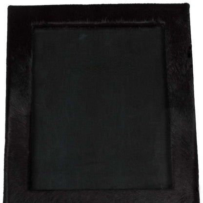 8" x 10" Black Cowhide Hanging & Tabletop Picture Frame with Mat-5