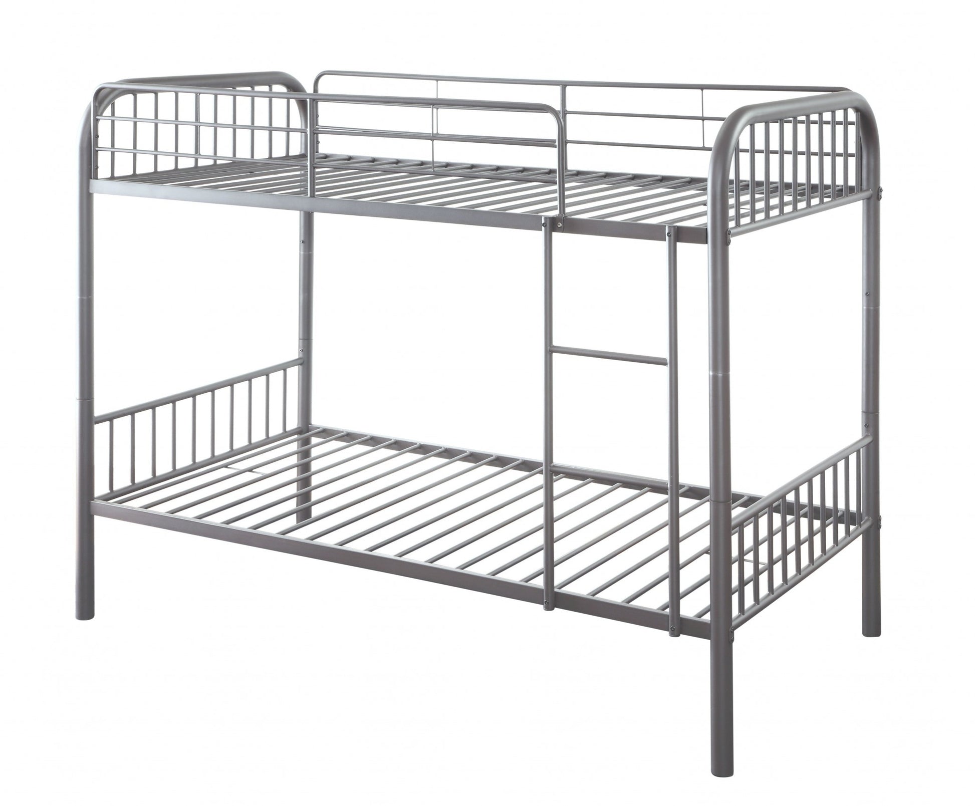 Gunmetal Twin Over Twin Metal Bunk Bed-1