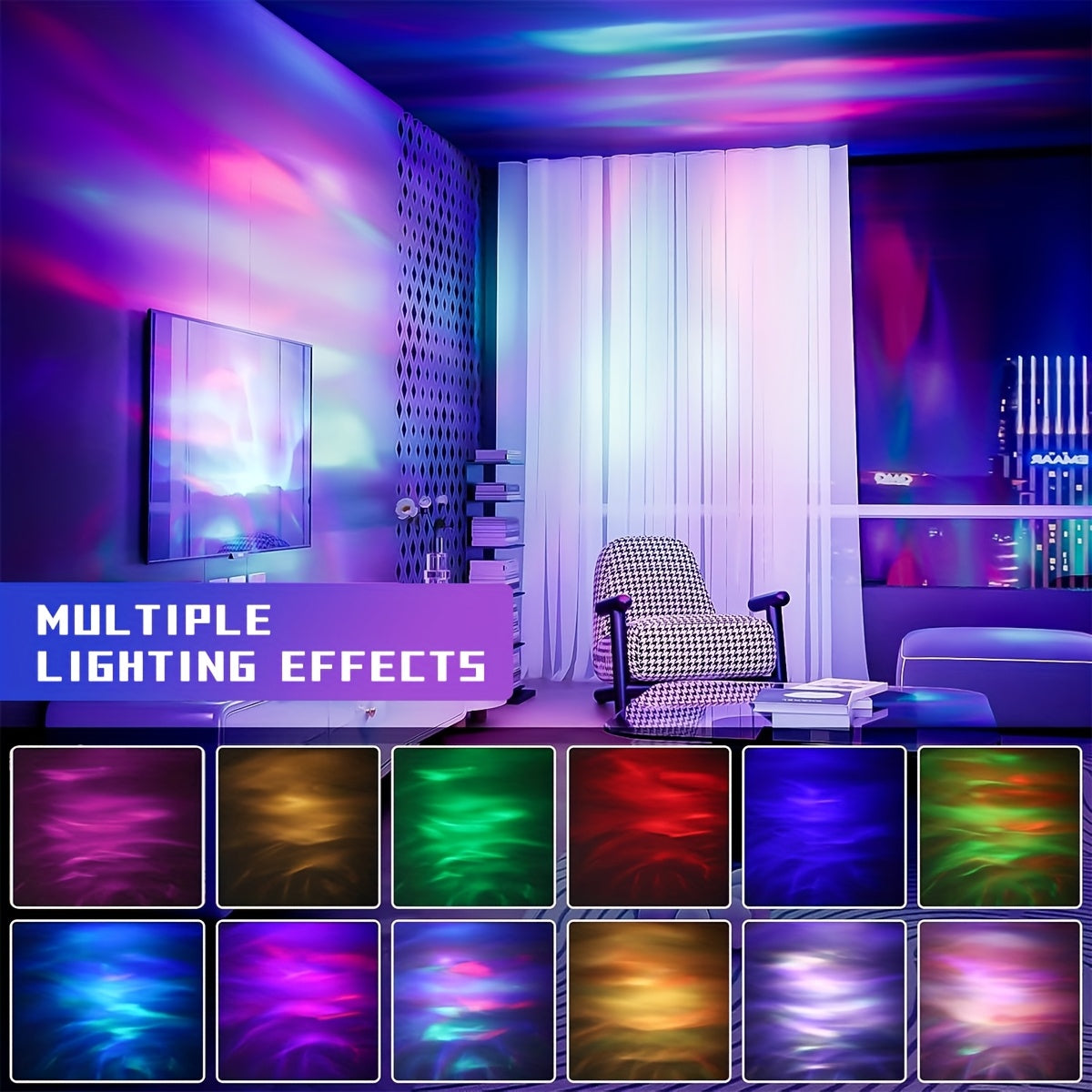 Astronaut Galaxy Projector with Lunar Mat-3