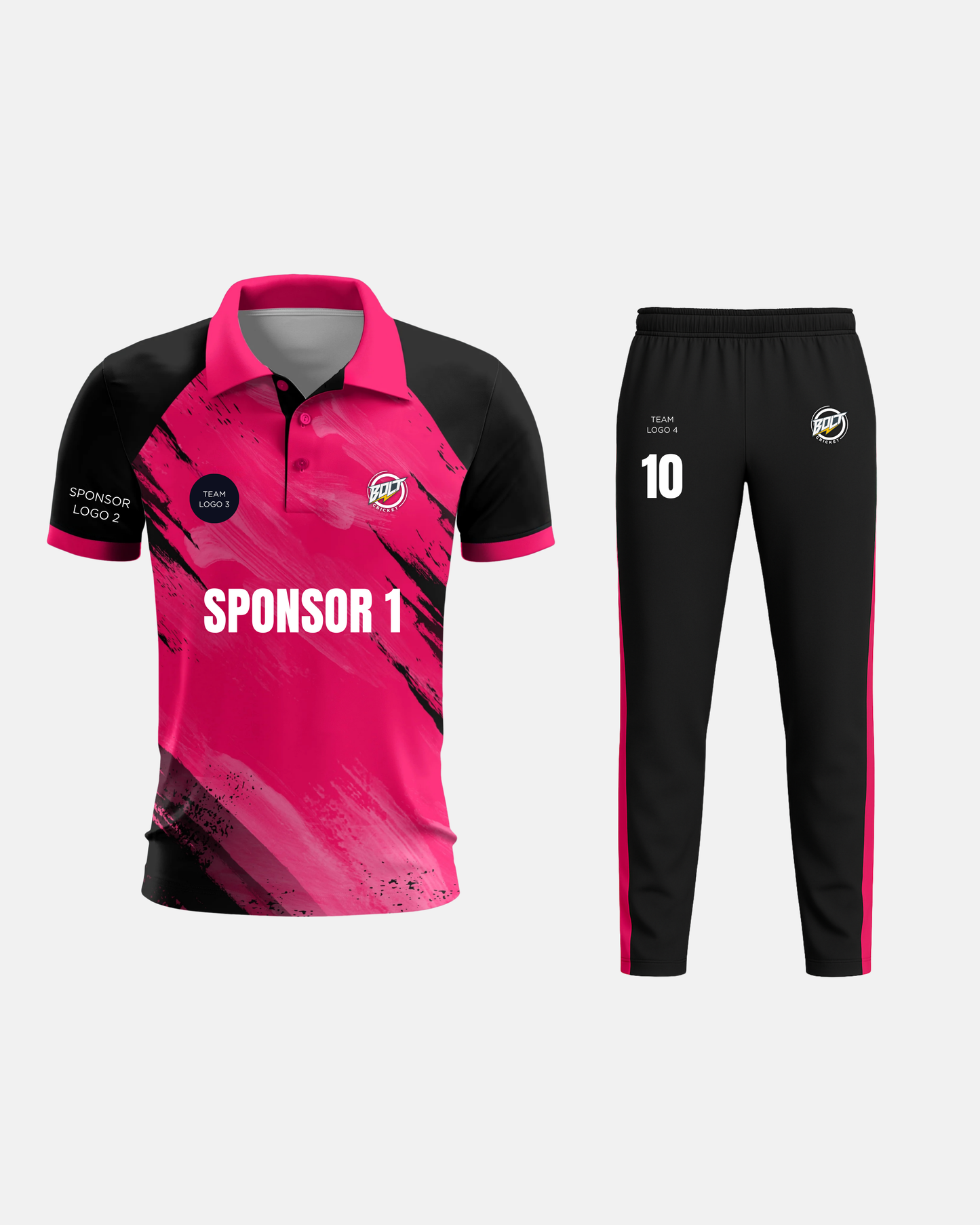 Bolt Custom Team Jersey - Pink-0