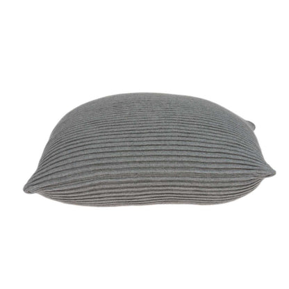 20" X 7" X 20" Elegant Transitional Gray Pillow Cover With Poly Insert-3