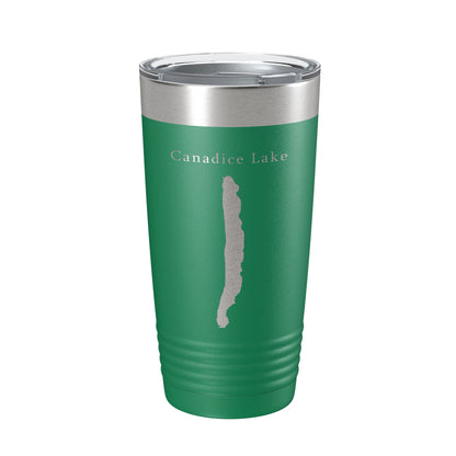 Canadice Lake Map Tumbler Travel Mug Insulated Laser Engraved Coffee Cup New York 20 oz-9