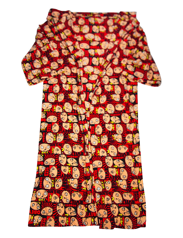 Family Guy - Mens Fleece Stewie Wrappie Robe-2
