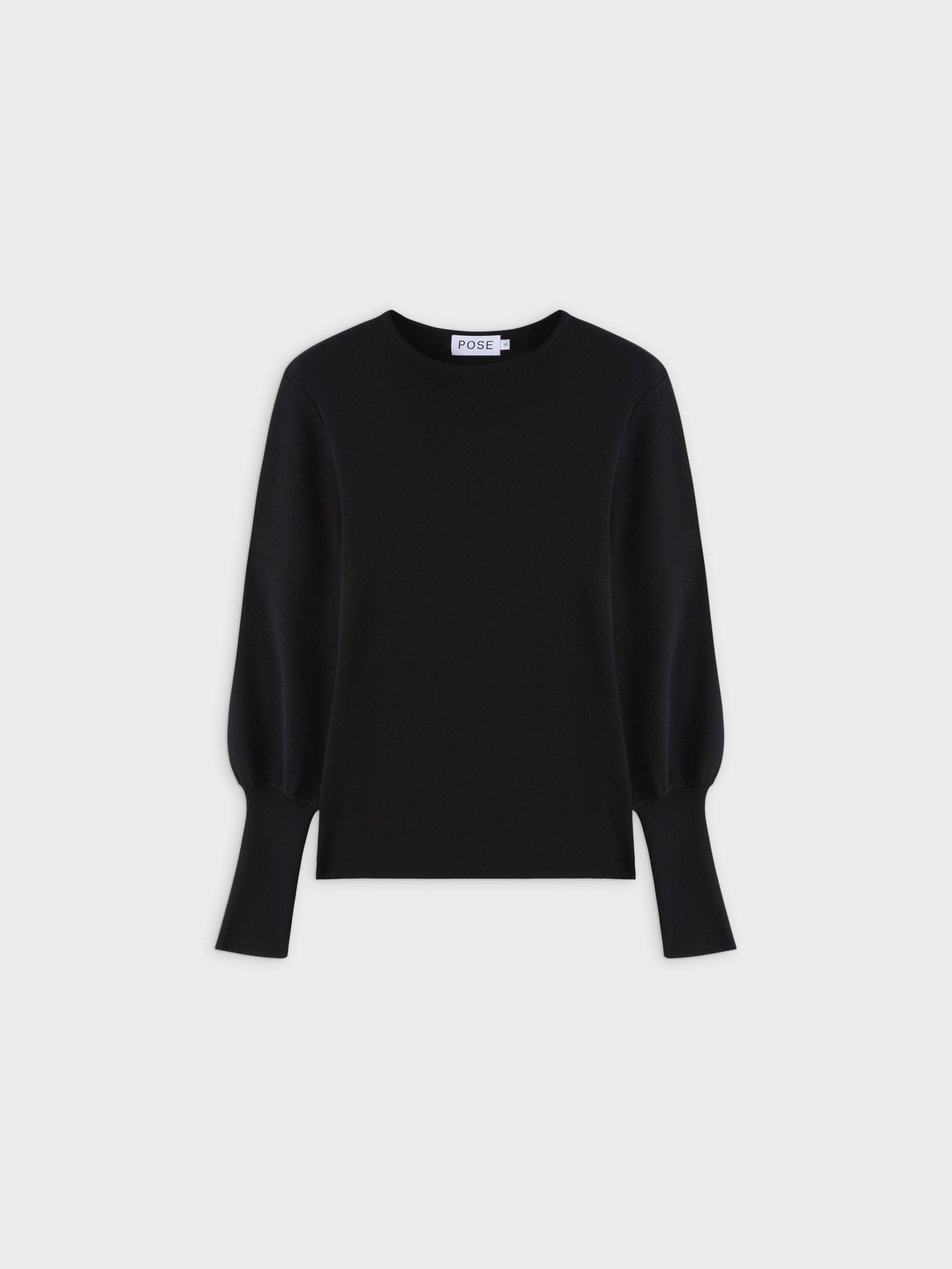 High Cuff Sweater-Black-0